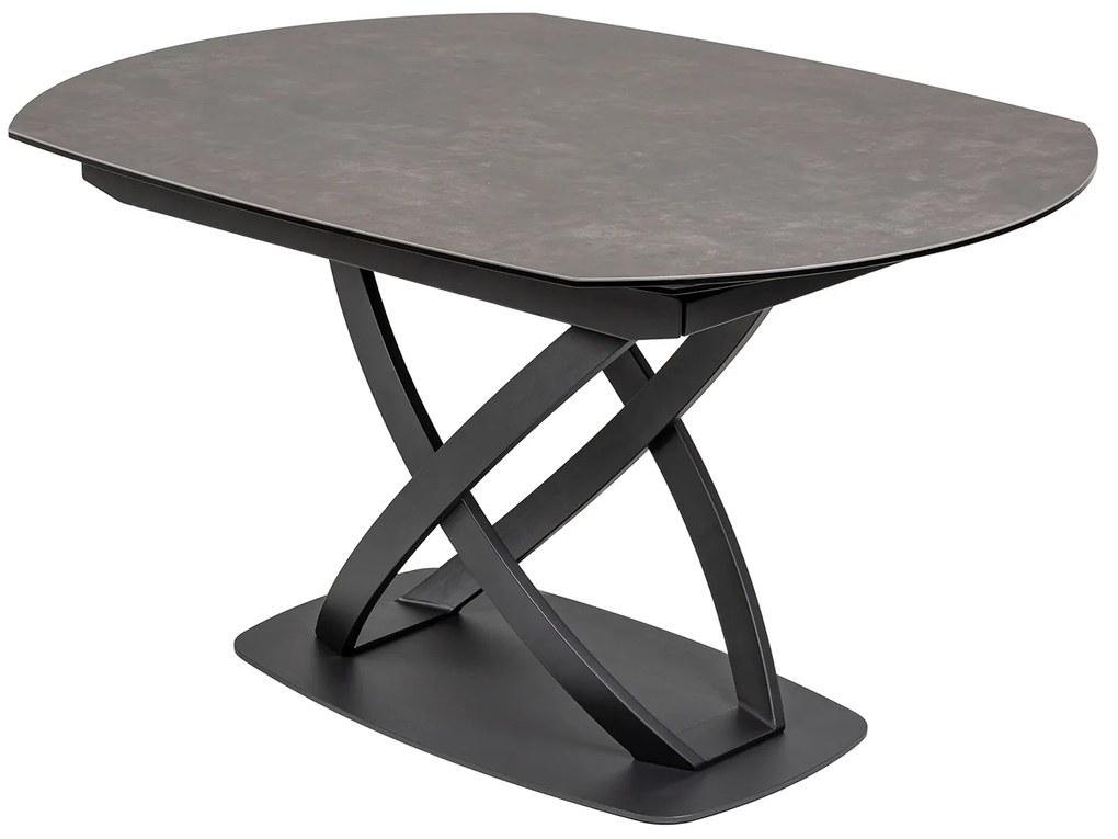 Jedálenský stôl Inceptun 130-190cm antracit keramika