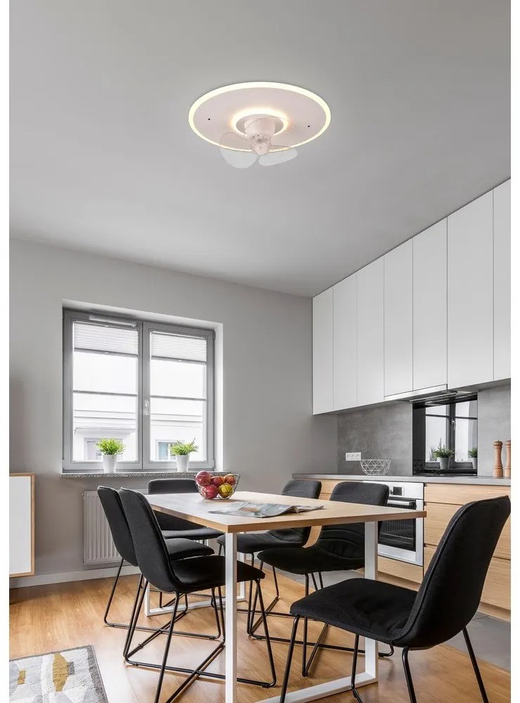 Matne biele LED stropné svietidlo Nybro – Reality