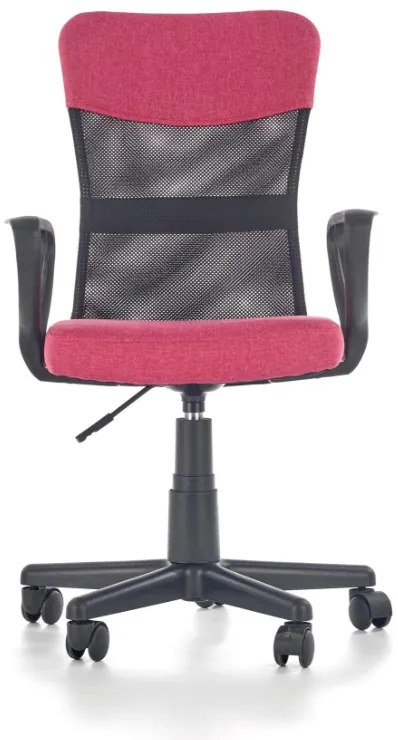 Detská otočná stolička TIMMY růžovočierna