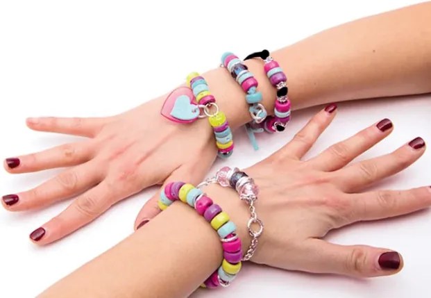 Súprava farebných náramkov s korálkami Crazy Chic Clementoni 78415