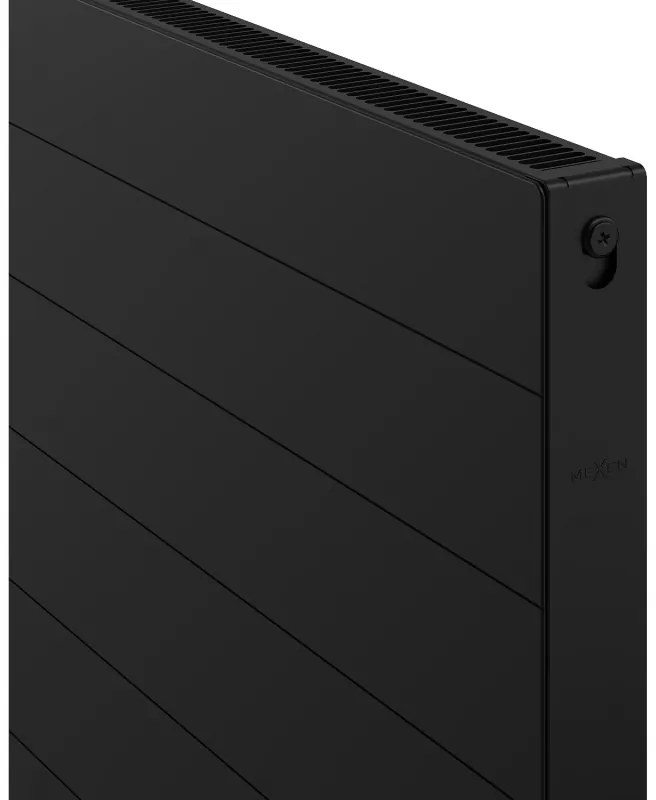 Mexen, Panelový radiátor Mexen Line CL11 600 x 1800 mm, bočné pripojenie, 1410 W, čierny - W411L-060-180-70