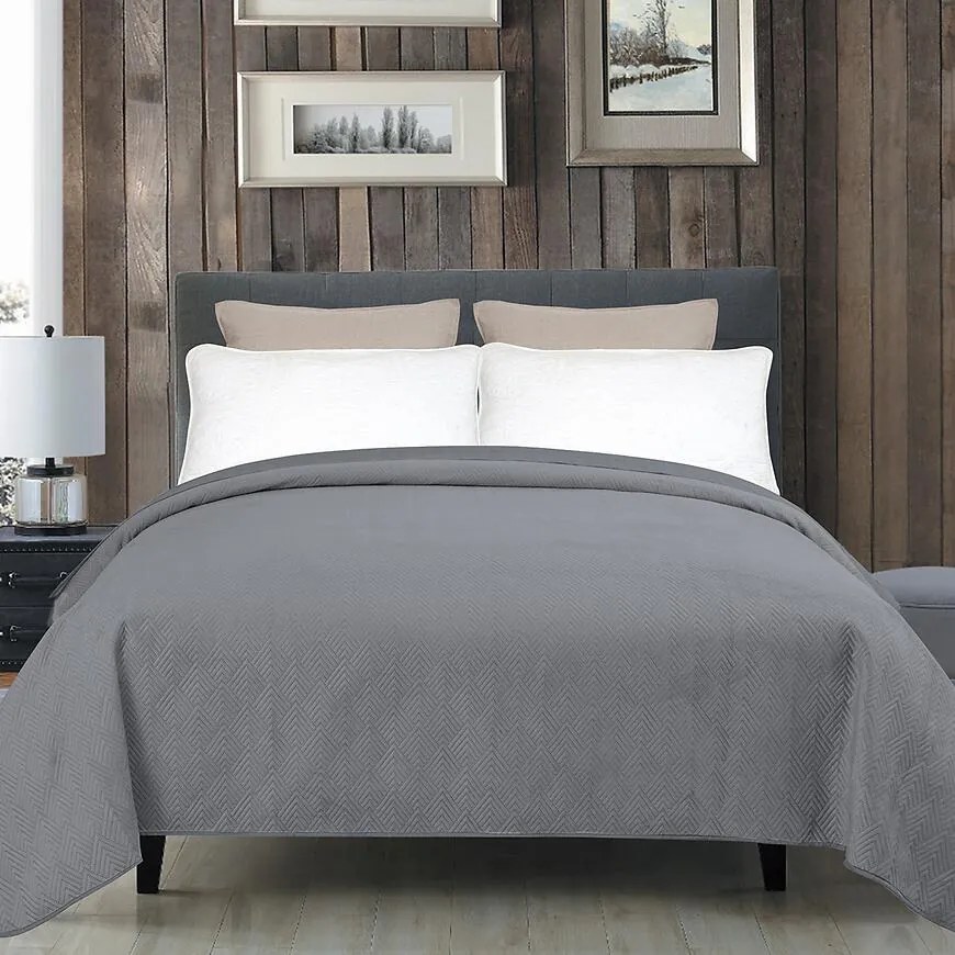 Prikrývka na posteľ Sonia 170x220 cm 4 sivá