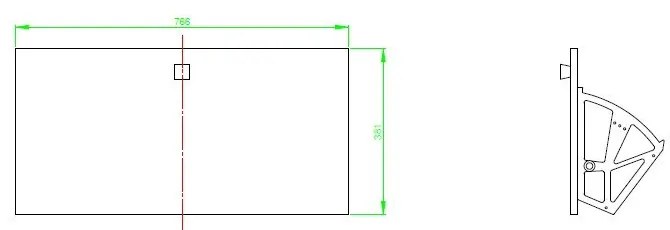 Tmavosivá skrinka na topánky s 2 zásuvkami Woodman Bode