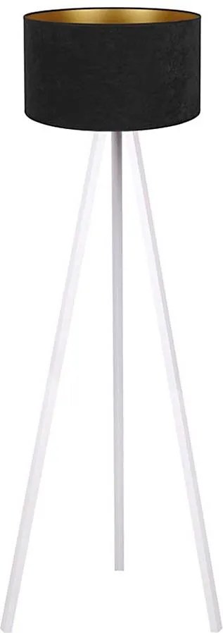 Brilagi - Stojacia lampa VELVET 1xE27/60W/230V biela/čierna