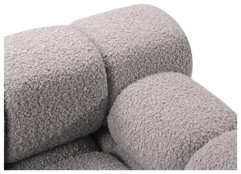 Svetlosivá pohovka z textílie buklé 288 cm Bellis – Micadoni