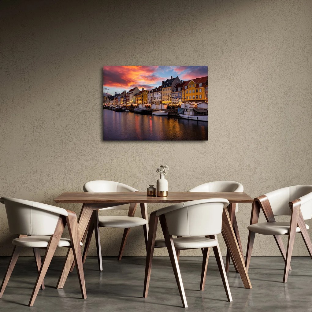 Obraz - Nyhavn, Kodaň (70x50 cm)