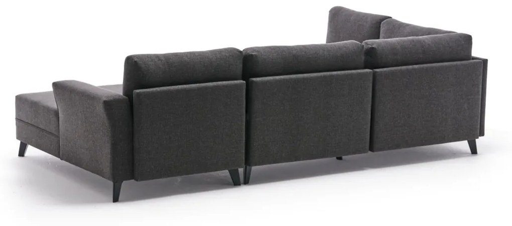 Rohová rozkladacia pohovka Eris antracitová