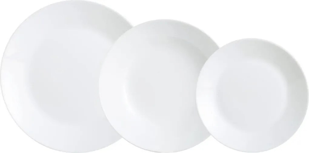 Sada tanierov(18 dielov) Zelie, biela