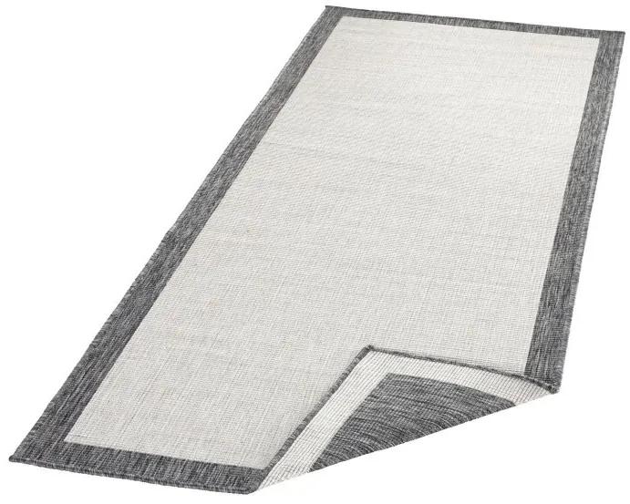 NORTHRUGS - Hanse Home koberce Kusový koberec Twin-Wendeteppiche 103108 creme grau – na von aj na doma - 120x170 cm