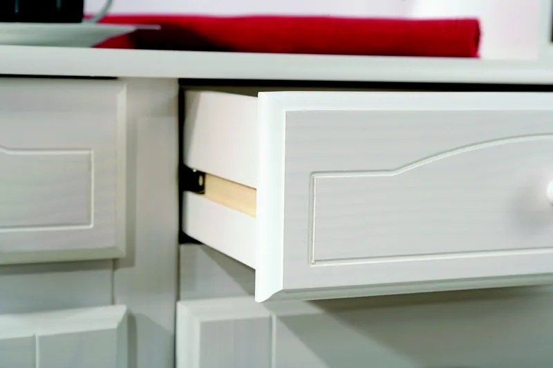 Široká vitrína In-Siena, bielena borovica