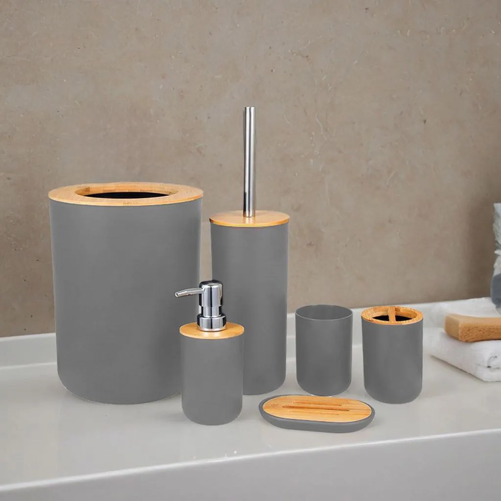 Dekorstudio Kúpeľňový set 6 dielny - sivý