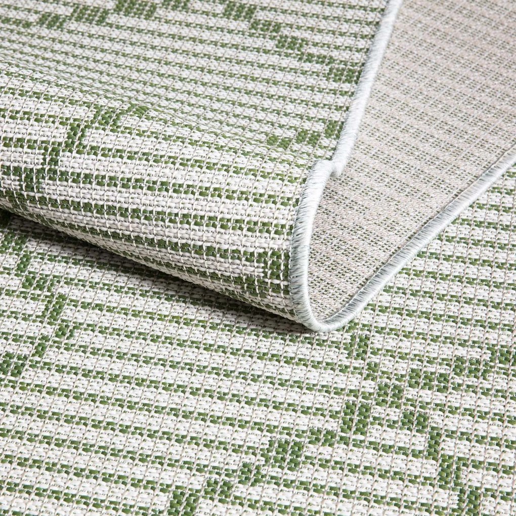 Dekorstudio Šnúrkový okrúhly koberec PALM 3526 - zelený Priemer koberca: 120cm