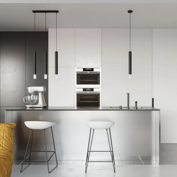 Sollux SL.0961 - Luster na lanku VIZIER 2xG9/40W/230V čierna