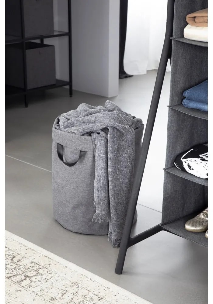Sivý koš na bielizeň Bigso Box of Sweden Bin, 69 l