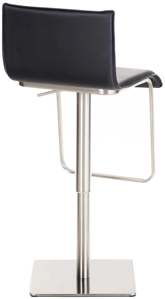 Barová stolička Limon nerez - Čierna