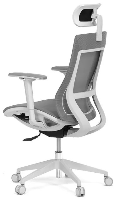 Autronic BONTEC Kancelárska stolička, synchrónny mechanizmus, šedá sieťovina, KA-W004 GREY Farba: Šedá