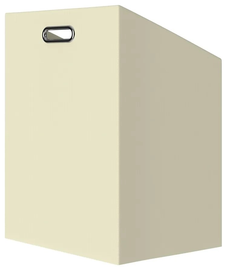 Bambusový regál s košom na bielizeň DORIS,  40x30x95cm, hnedá/krémová Casaria