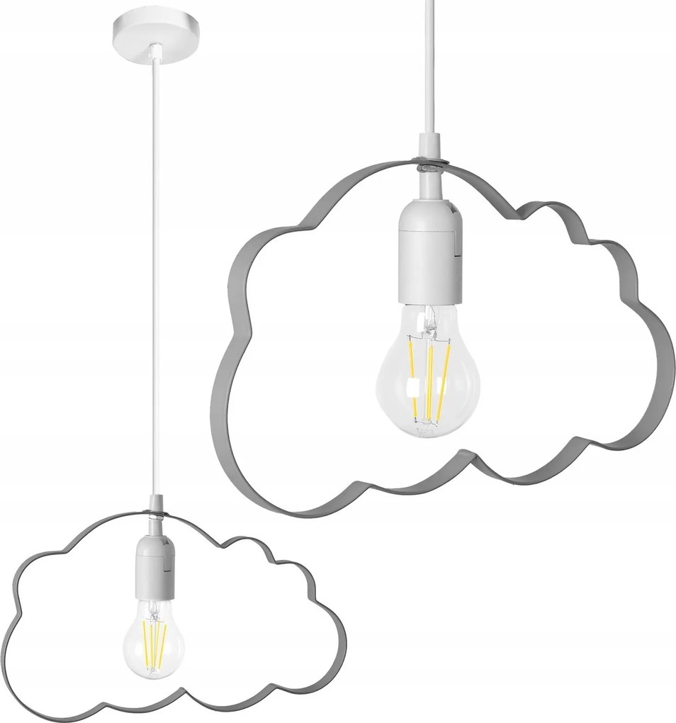 Stropné svietidlo TooLight Cloudie sivé