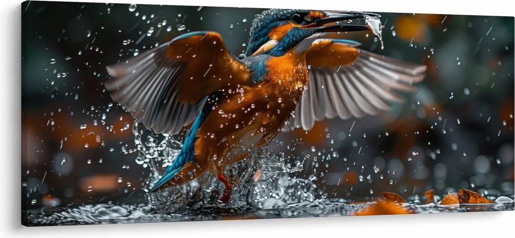 Obraz - Včelojedi (120x50 cm)