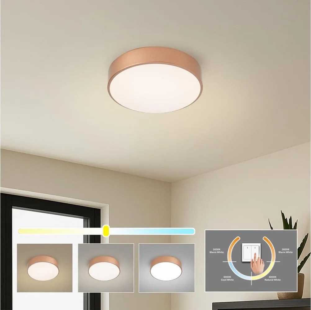 BRILAGI - LED stropné svietidlo POOL LED/24W/230V 3000/4000/6000K pr. 20 cm medené