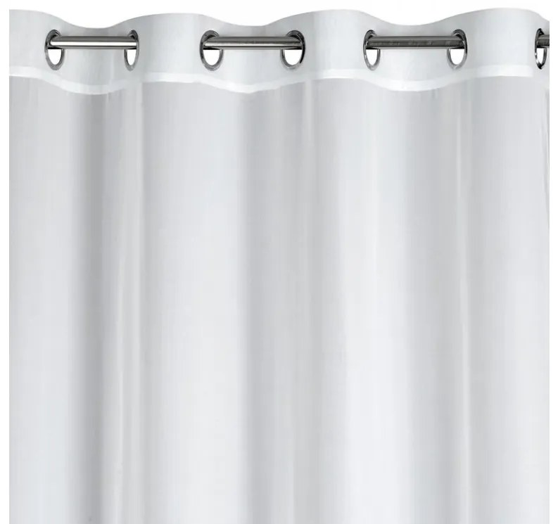 DECOREUM Hladká záclona 350 cm x 250 cm biela 100 % polyester Rozmery textílií: 350 cm x 250 cm 104800