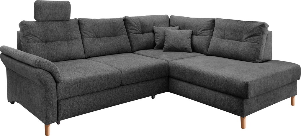 XXXLutz ROHOVÁ SEDAČKA, textil, antracitová Livetastic - Sedačky - 002310012714