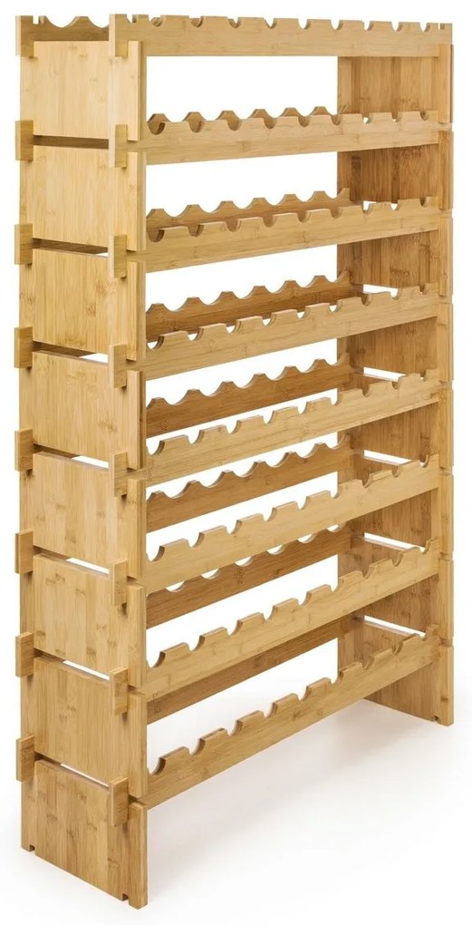 G21 Bambusový stojan na víno, 72 fliaš