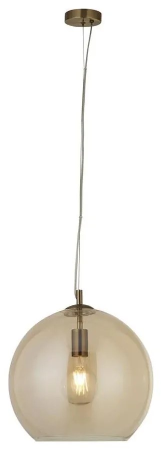 Searchlight 1635AM - Luster na lanku BALLS 1xE27/60W/230V mosadz