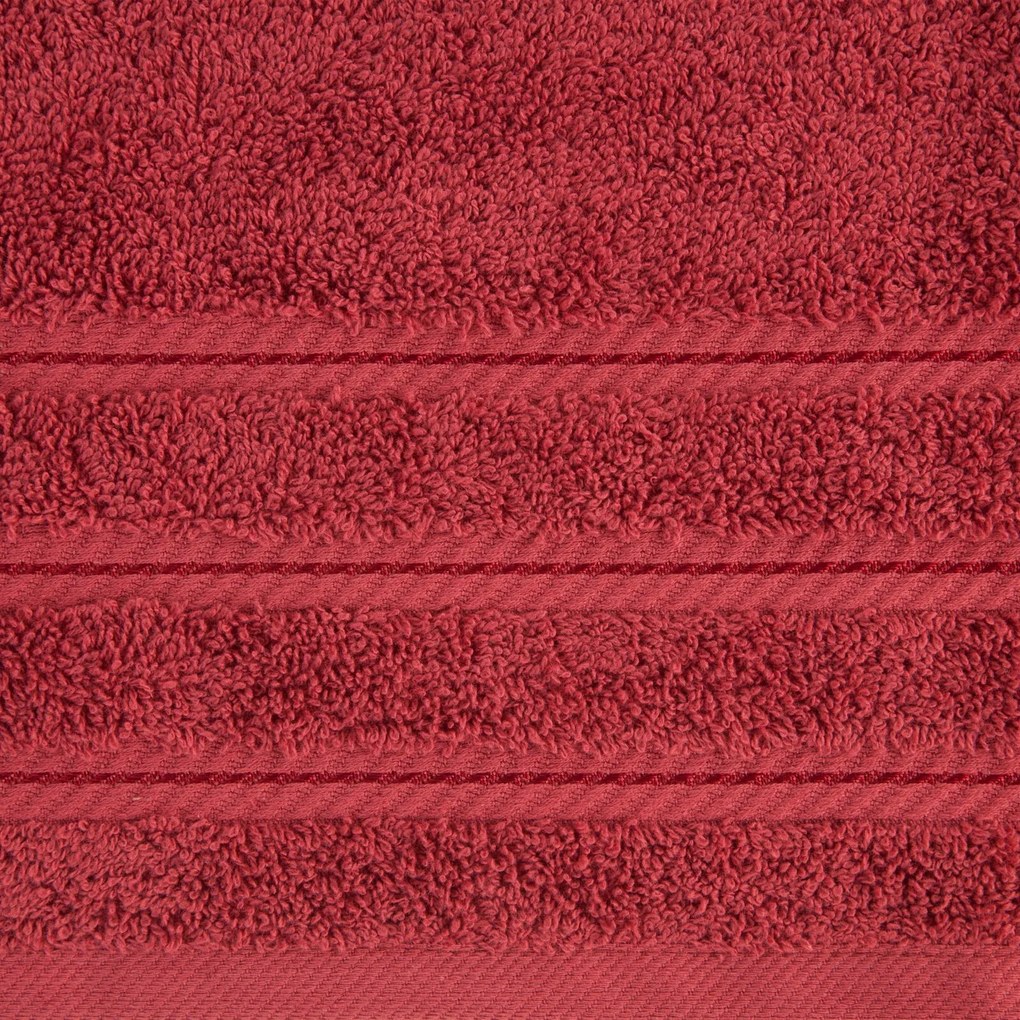BAVLNENÝ UTERÁK VITO 50X90 CM TEHLOVO ČERVENÁ