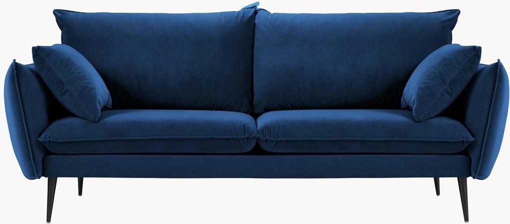 Pohovka v zamatovom vzhľade Elio (3-miestna), Š 228 cm