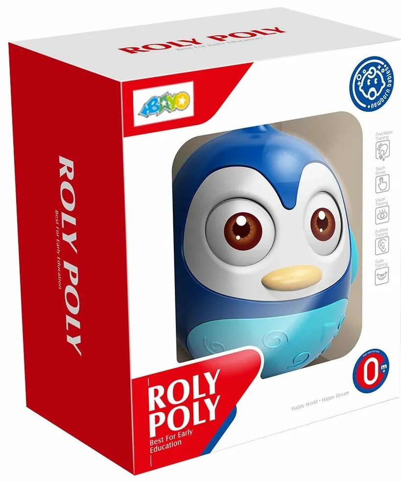 Baby Mix Kývacia hračka tučniak modrá, 14 cm