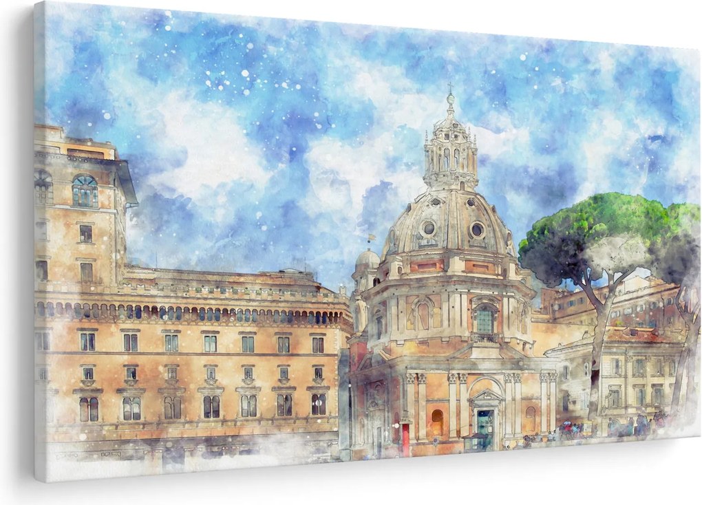 Obraz - Kostol Santa Maria di Loreto, Rím, Taliansko (90x60 cm)