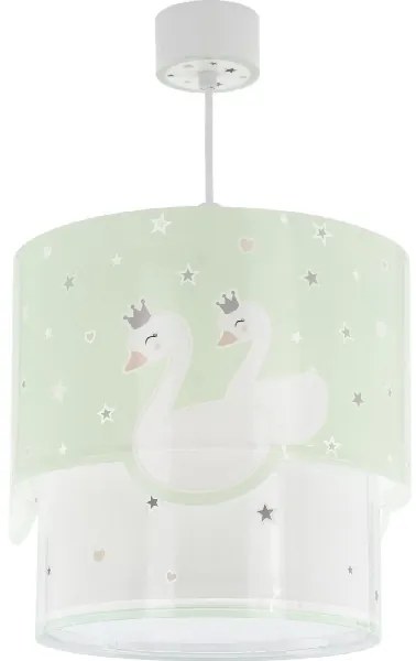 Dalber 61712H - Detský luster SWEET LOVE 1xE27/60W/230V zelená