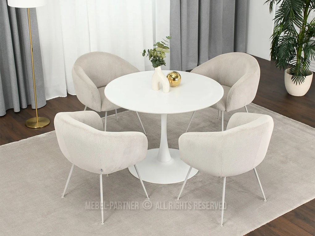 Stolička Mildo (béžová + sivá). Vlastná spoľahlivá doprava až k Vám domov. 1111182