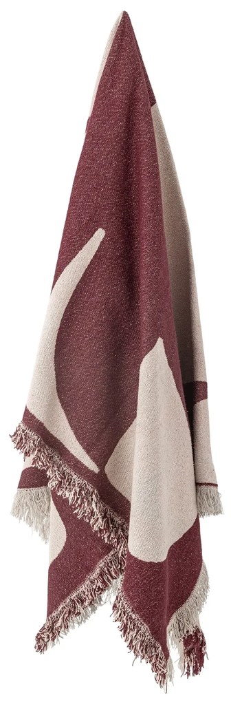 Bloomingville Prehoz z recyklovanej bavlny Olica Red 130 × 160 cm