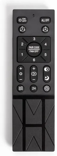 Brilagi - LED Stmievateľné svietidlo s ventilátorom AURA LED/38W/230V čierna + DO