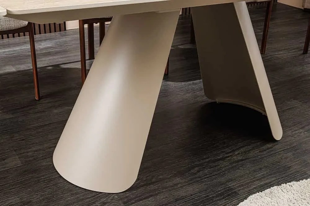 Rozkladací keramický jedálenský stôl Belinda 160-240 cm béžový