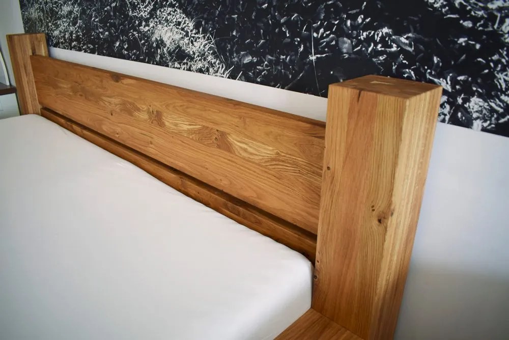 Oak´s Dubová postel Fortis - 160x200 cm