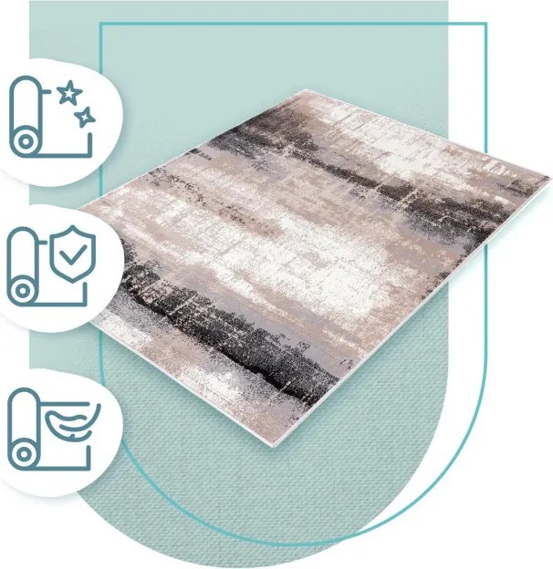 Koberec Agnella Soft Shrink Foggy popolový