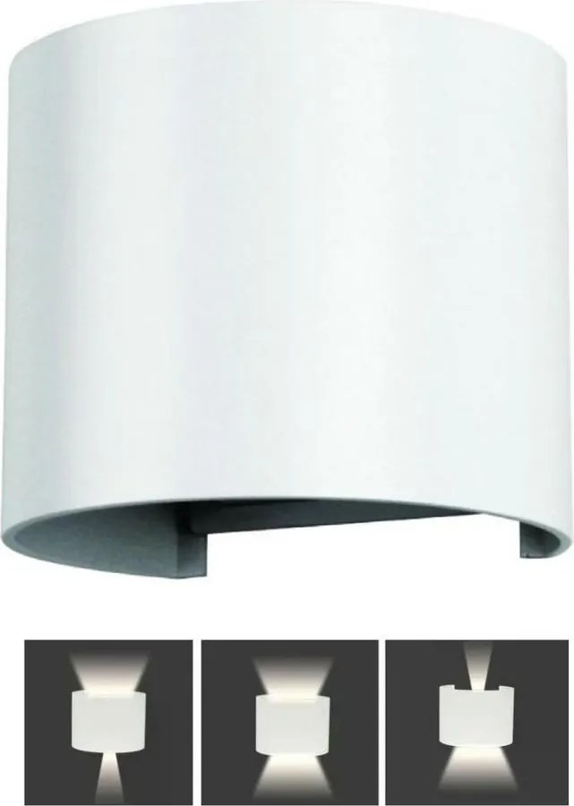 LED Vonkajšie nástenné svietidlo LED/6W/230V 3000K IP65 biela