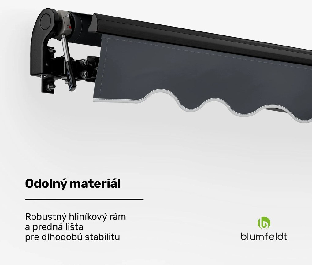 Blumfeldt CloudShade Markíza, Inteligentné ovládanie, UV ochrana, Montáž na stenu