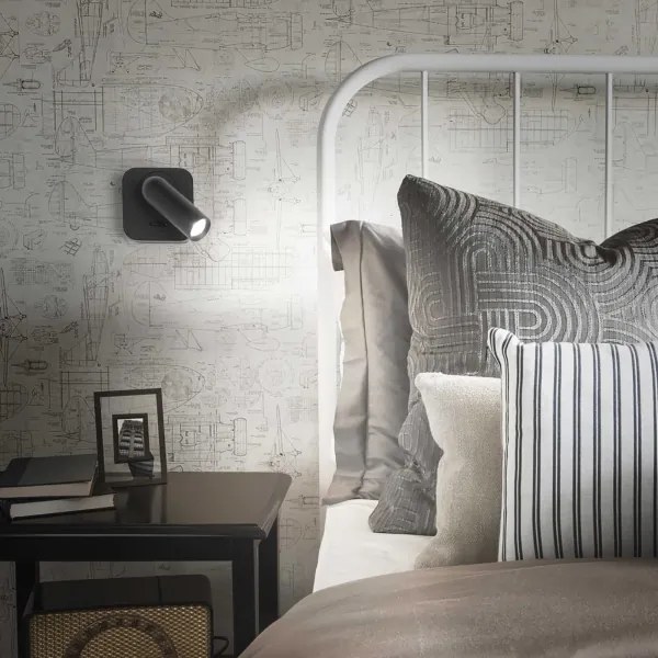 Ideal Lux - LED Nástenné bodové svietidlo BEAN LED/3W/230V CRI 90 čierna