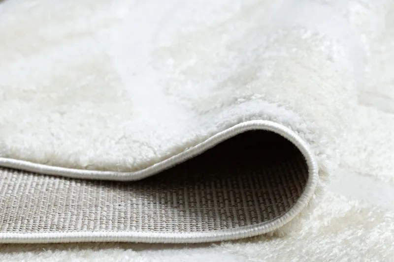 Dywany Łuszczów, Kusový koberec Mode 8631 geometric cream, 120x170, biela, kancelária