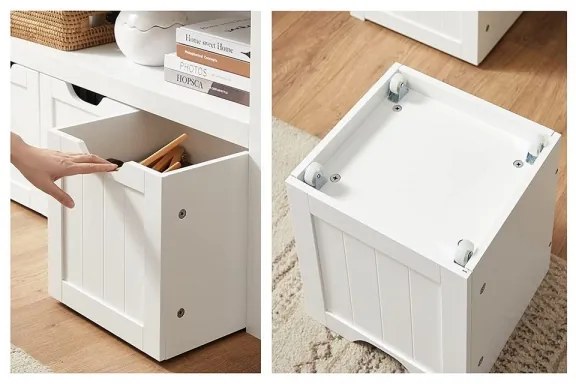 Policová skriňa SORELL biela