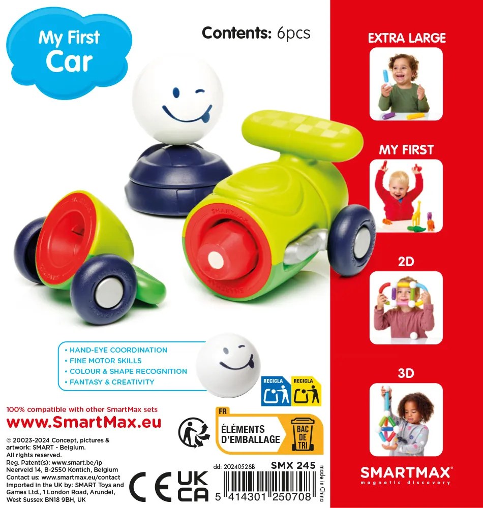 SmartMax - Moje prvé autíčko - 6 ks