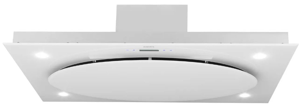 Klarstein Secret Service, digestor, 110 cm, stropný, 800 m³/h, sklo, LED, biely