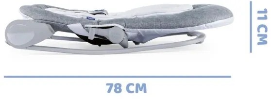 Chicco - Detská hojdačka HOOPLA šedá/biela