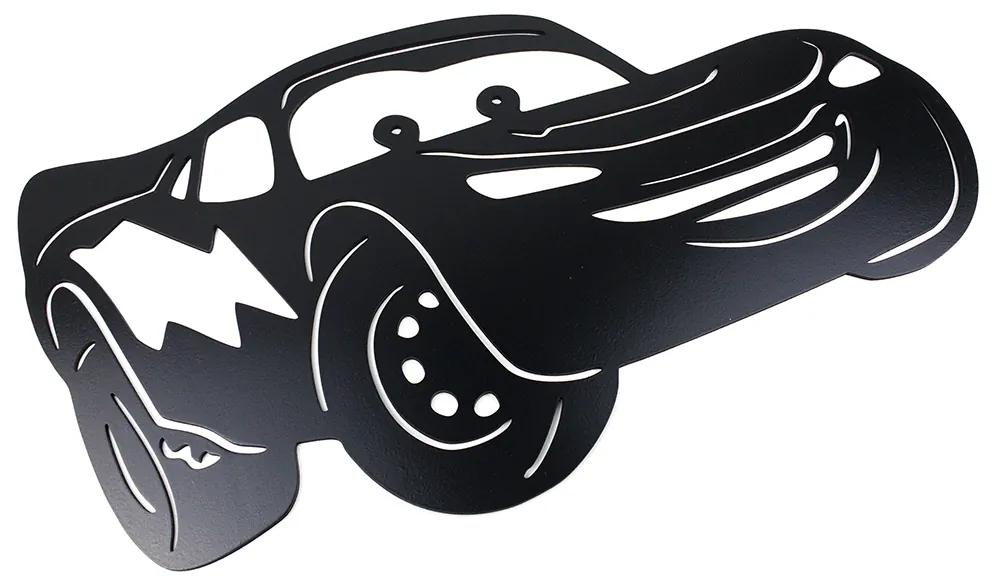 Veselá Stena Drevená nástenná dekorácia Blesk McQueen čierny