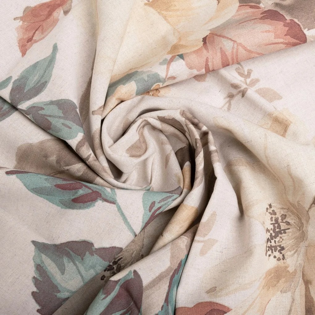 Obliečky zo zmesi bavlny a ľanu Rose, 160 x 200 cm, 2 ks 70 x 80 cm