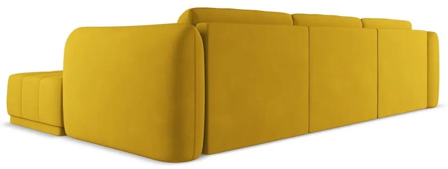 Žltá rohová pohovka (pravý roh) Hoku – Makamii